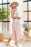 SLEEVELESS WASHED DRESS WITH DRAWSTRING
