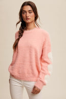 Give Love Fuzzy Knit Sweater-5