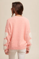 Give Love Fuzzy Knit Sweater-7