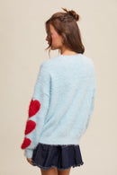Give Love Fuzzy Knit Sweater-2