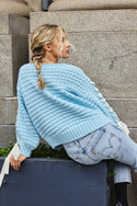 Woven Satin Oversized Sweater