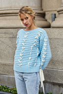 Woven Satin Oversized Sweater