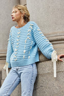 Woven Satin Oversized Sweater