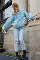 Woven Satin Oversized Sweater-11