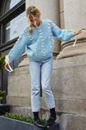 Woven Satin Oversized Sweater