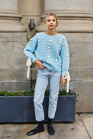 Woven Satin Oversized Sweater