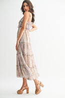 Bohemian Paisley Maxi Dress – Flowy Tiered Boho Style-5