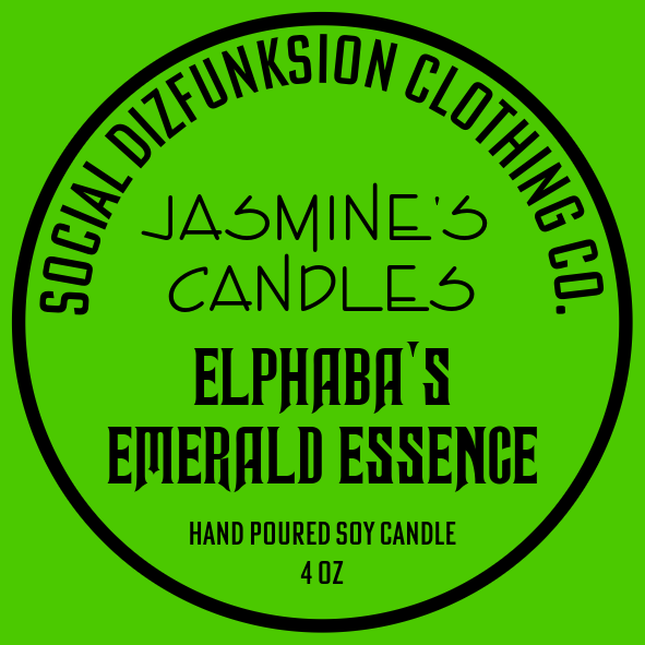 Elphaba's Emerald Essence Aromatherapy Candle
