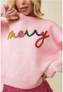MERRY Letter Christmas Sweater-2
