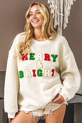 Sherpa Pullover - Merry and Bright
