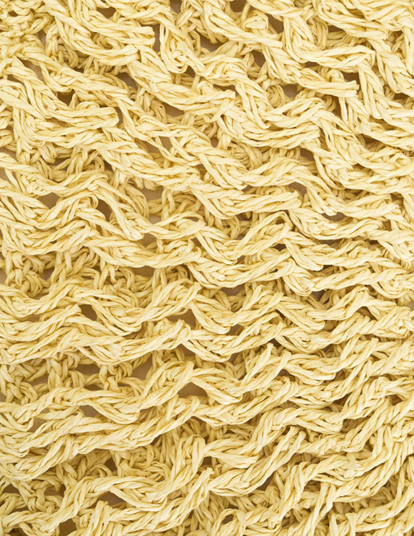 Handwoven Raffia Fan-Shaped Bag with Wooden Handle