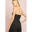 Button Front Tube Top with Split Hem-6