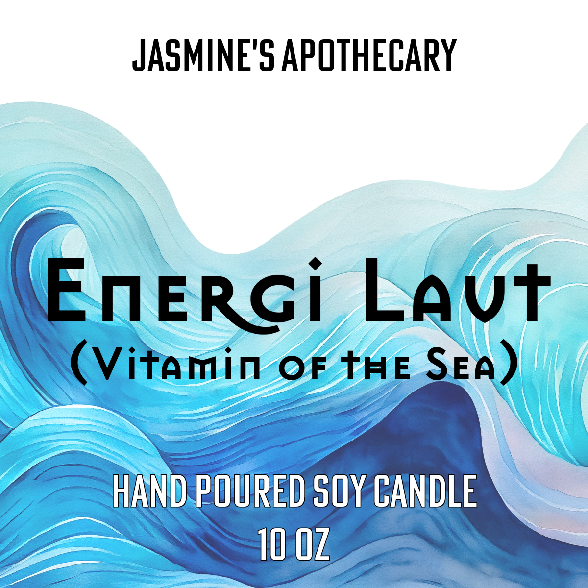 Energi Laut (Energy of the Sea) Aromatherapy Candle