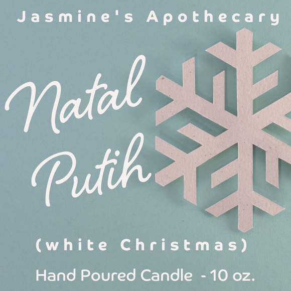 Natal Putih – White Christmas Candle | Jasmine’s Apothecary Holiday Scent