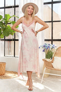 SLEEVELESS WASHED DRESS WITH DRAWSTRING
