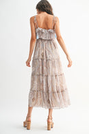 Bohemian Paisley Maxi Dress – Flowy Tiered Boho Style-4