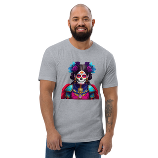 Buy heather-grey Warrior Sugar Skull T-shirt