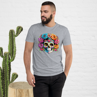 Buy heather-grey Dia De Los Muertos T-shirt