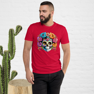 Buy red Dia De Los Muertos T-shirt