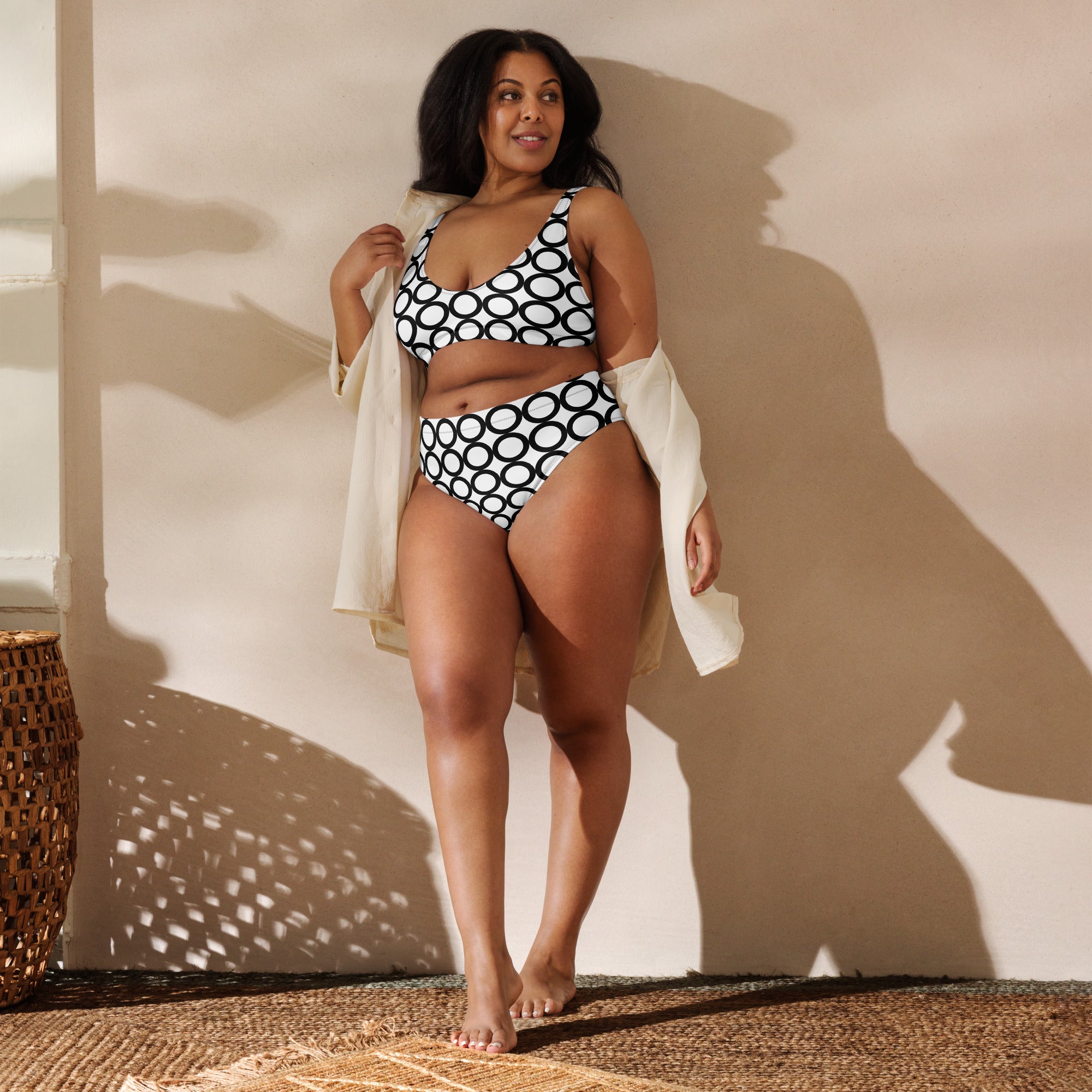 retr-O Recycled high-waisted bikini