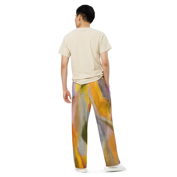 Don't Go Chasing Waterpaint unisex wide-leg pants