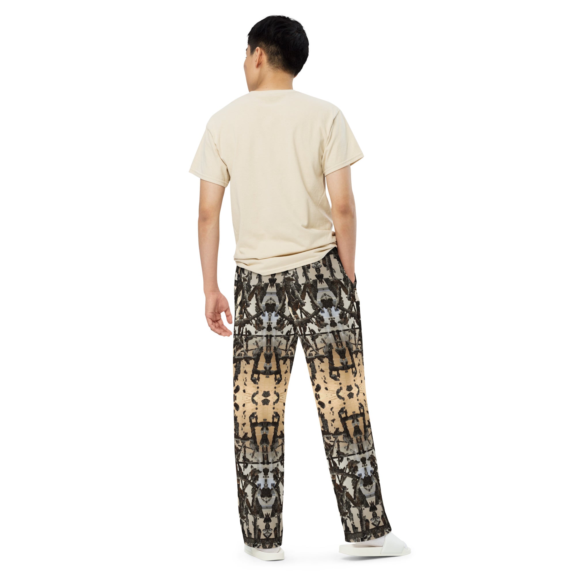 Wood Chuck unisex wide-leg pants