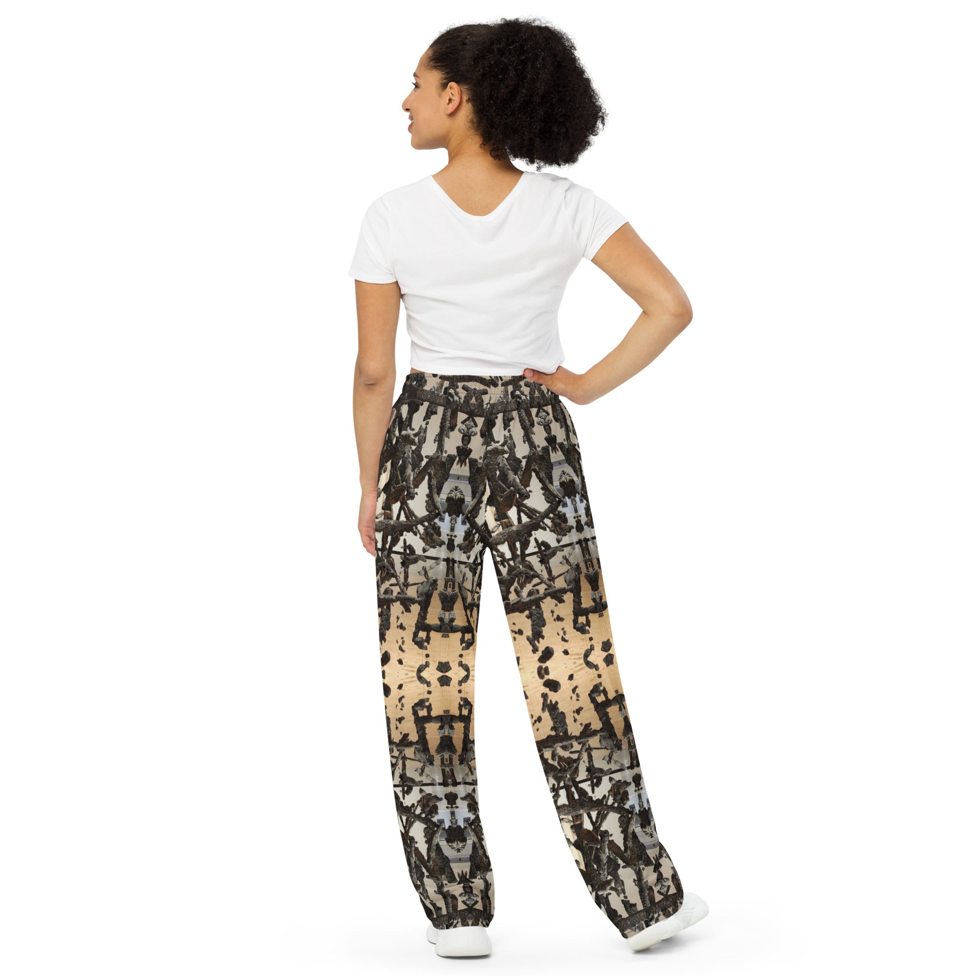 Wood Chuck unisex wide-leg pants