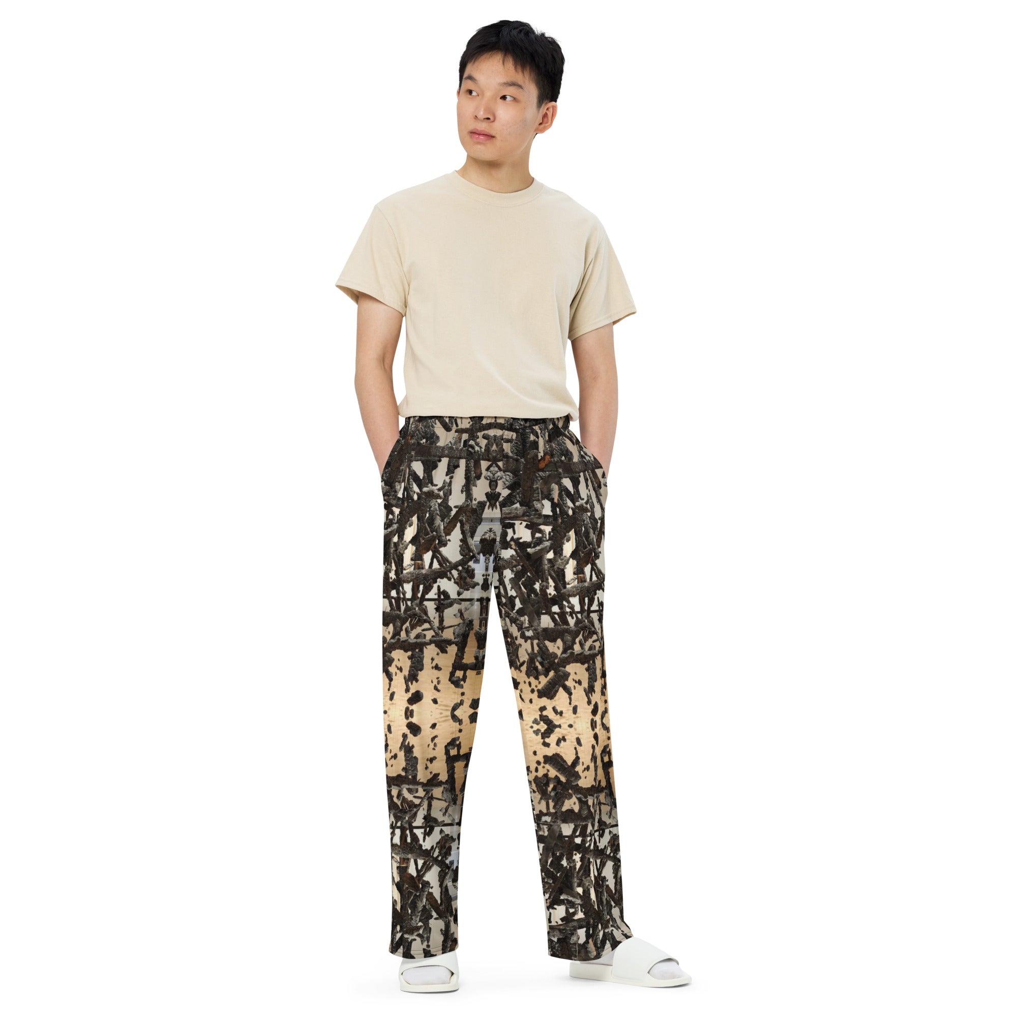 Wood Chuck unisex wide-leg pants