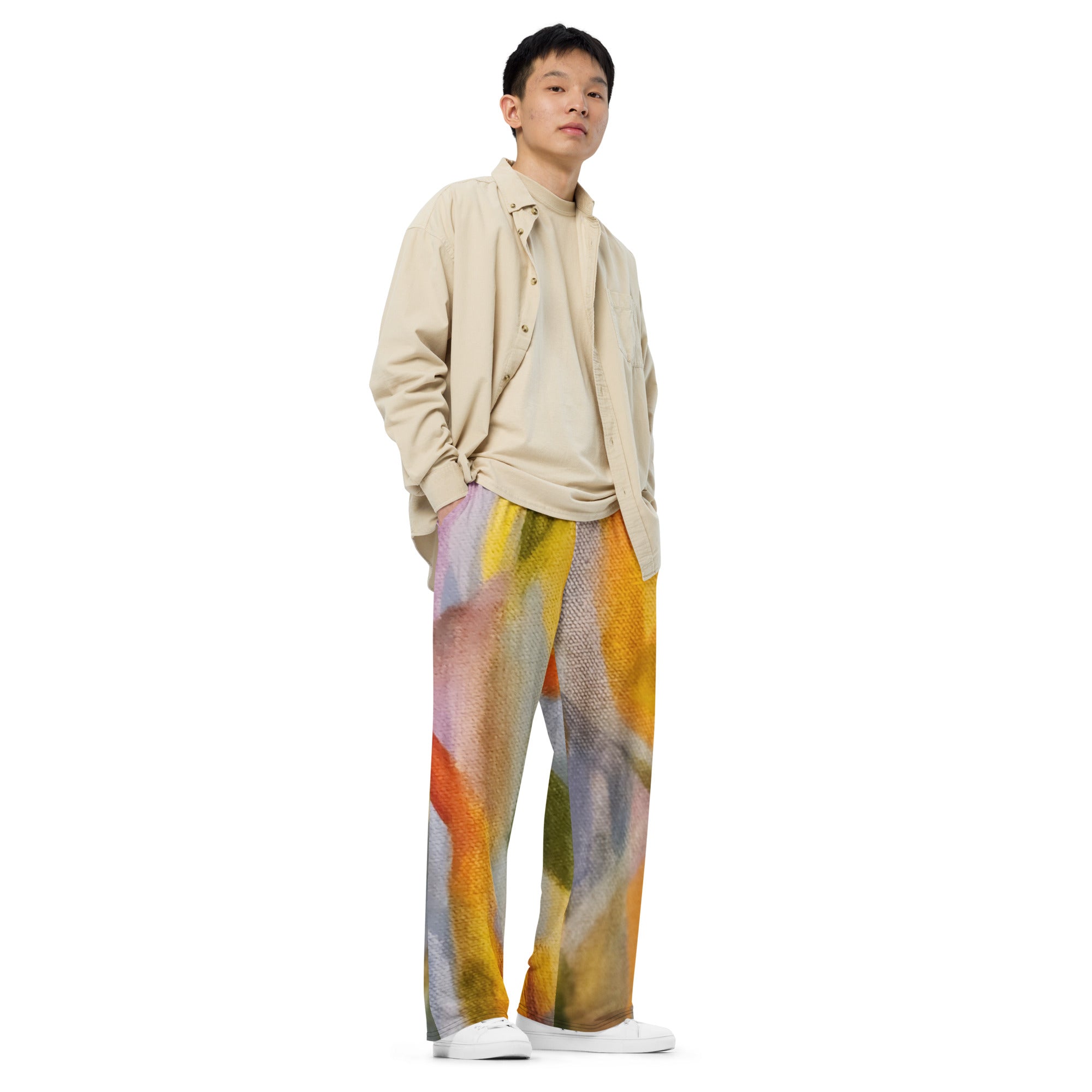 Don't Go Chasing Waterpaint unisex wide-leg pants - 0