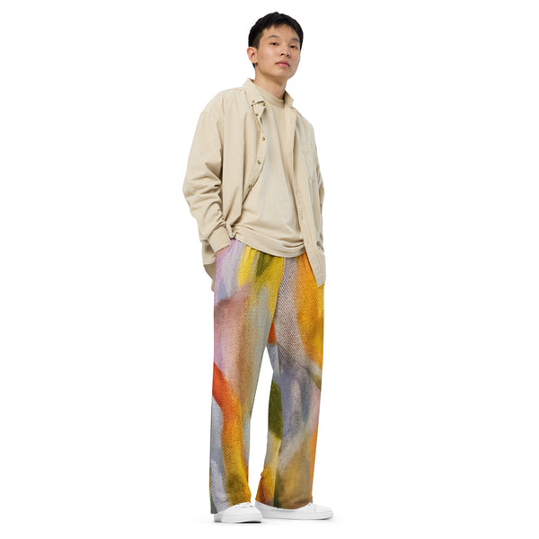 Don't Go Chasing Waterpaint unisex wide-leg pants