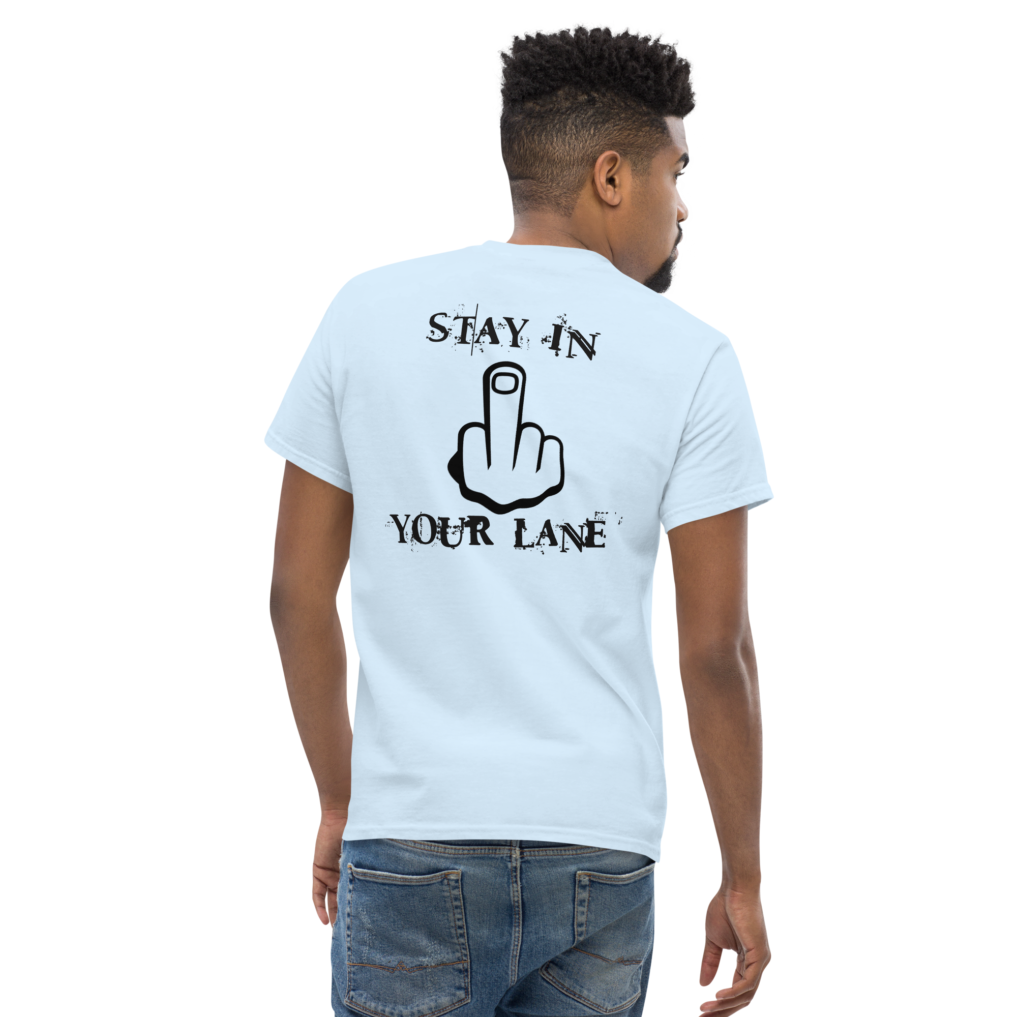 "Stay in your Lane" tee by Book of Rico:74™