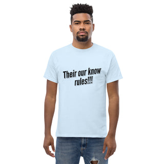 Buy light-blue There Are No Rules tee
