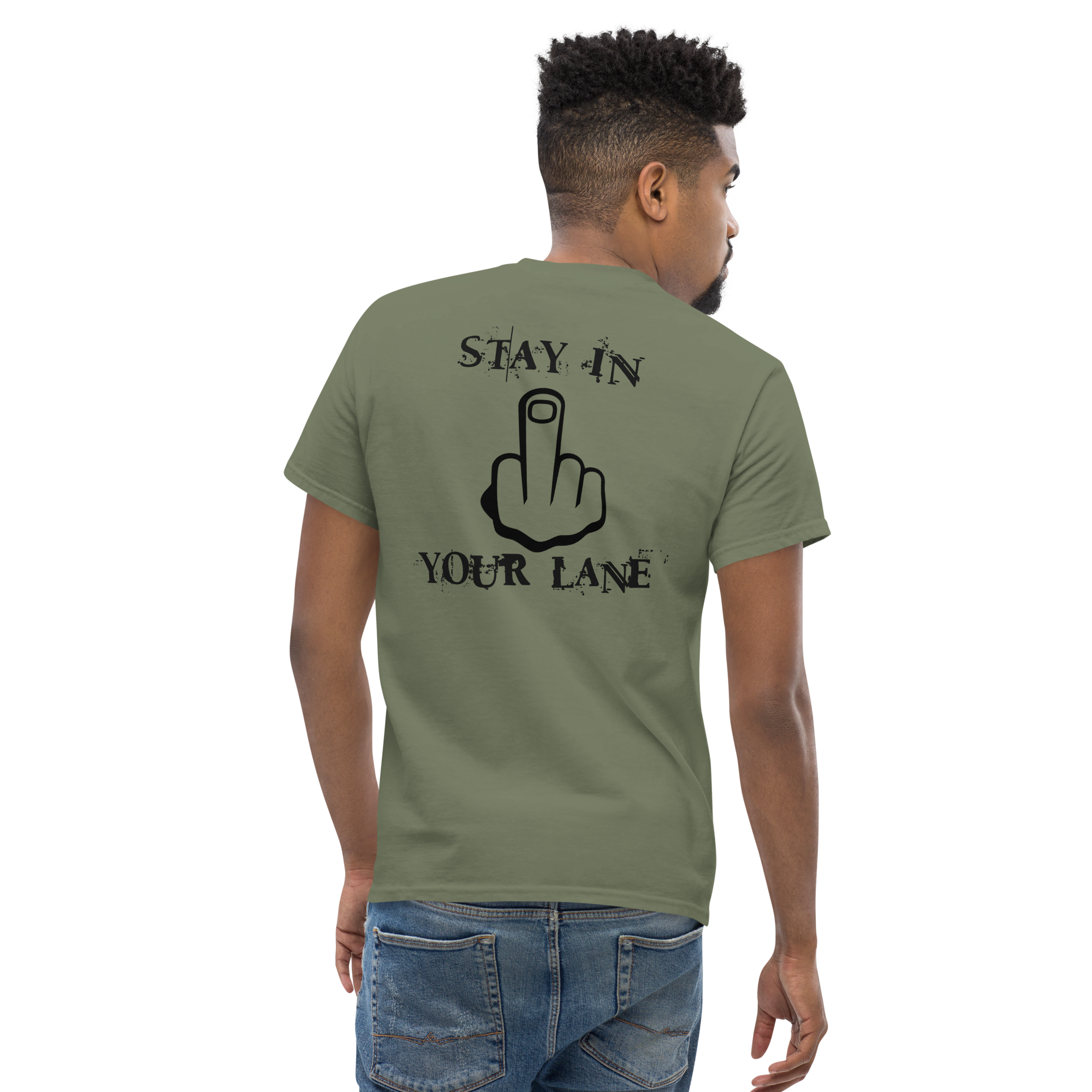 "Stay in your Lane" tee by Book of Rico:74™