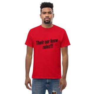 Buy red There Are No Rules tee