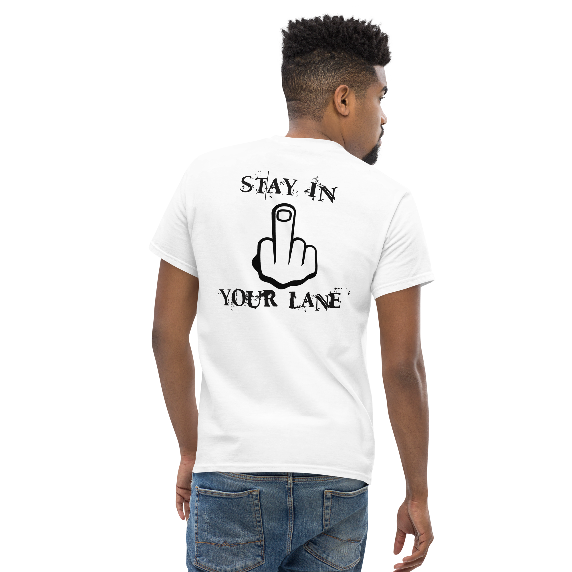 "Stay in your Lane" tee by Book of Rico:74™