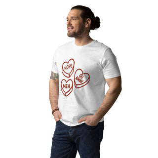 Anti-Candy Hearts Organic cotton t-shirt