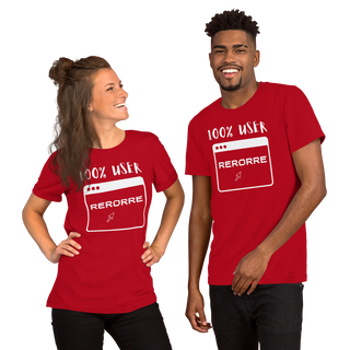 Buy red 100% User Error t-shirt