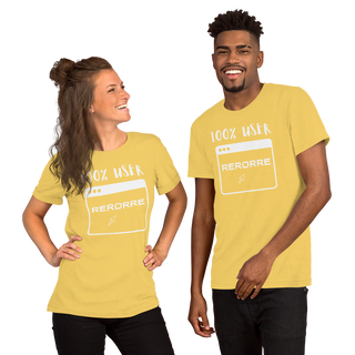 Buy yellow 100% User Error t-shirt